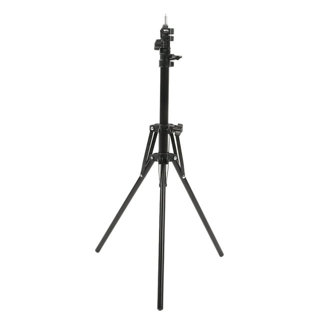 Trípode para teléfono de 1,6 m, portátil, plegable, antideslizante, con iluminación en vivo, soporte telescópico triangular