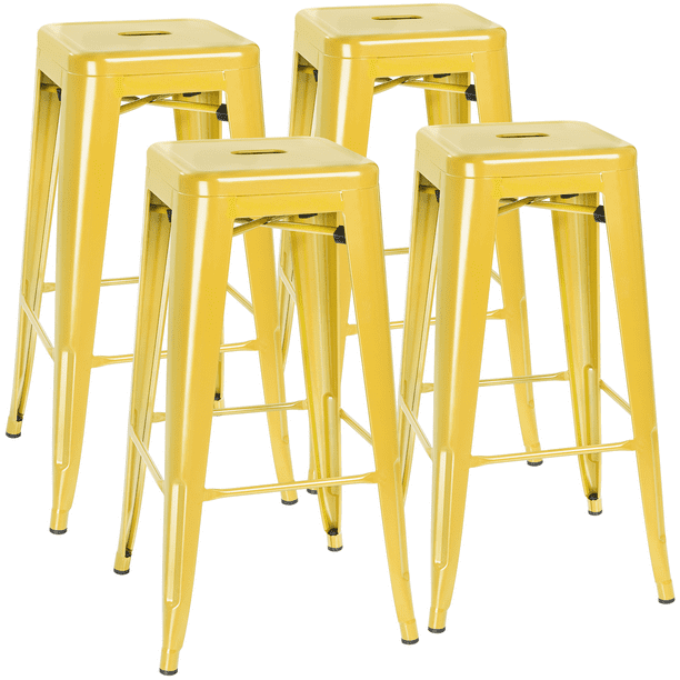 Vineego 30 Inches Metal Bar Stools For, Outdoor Metal Bar Stools Set Of 4