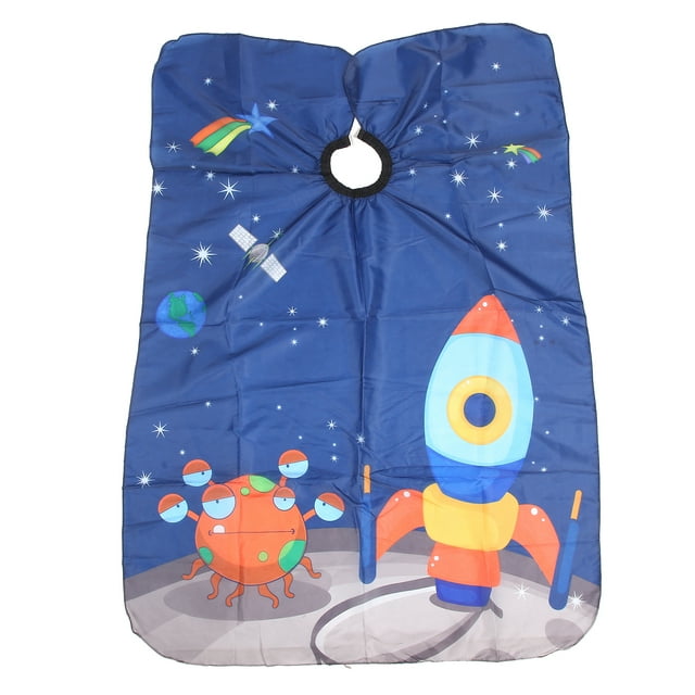Cape de Barbier pour Coupe de Cheveux, Matériau Polyester Robe de Coupe de Cheveux Réutilisable Séchage Rapide pour Coloration pour Coiffure pour Enfants de 2 à 13 Ans