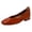 Wine, variant on Viluyesy Womens Loafers Square Toe Faux Leather Slip On Arch Support Casual Work Cushioned Low Block Heel Shoes Brown Size US7