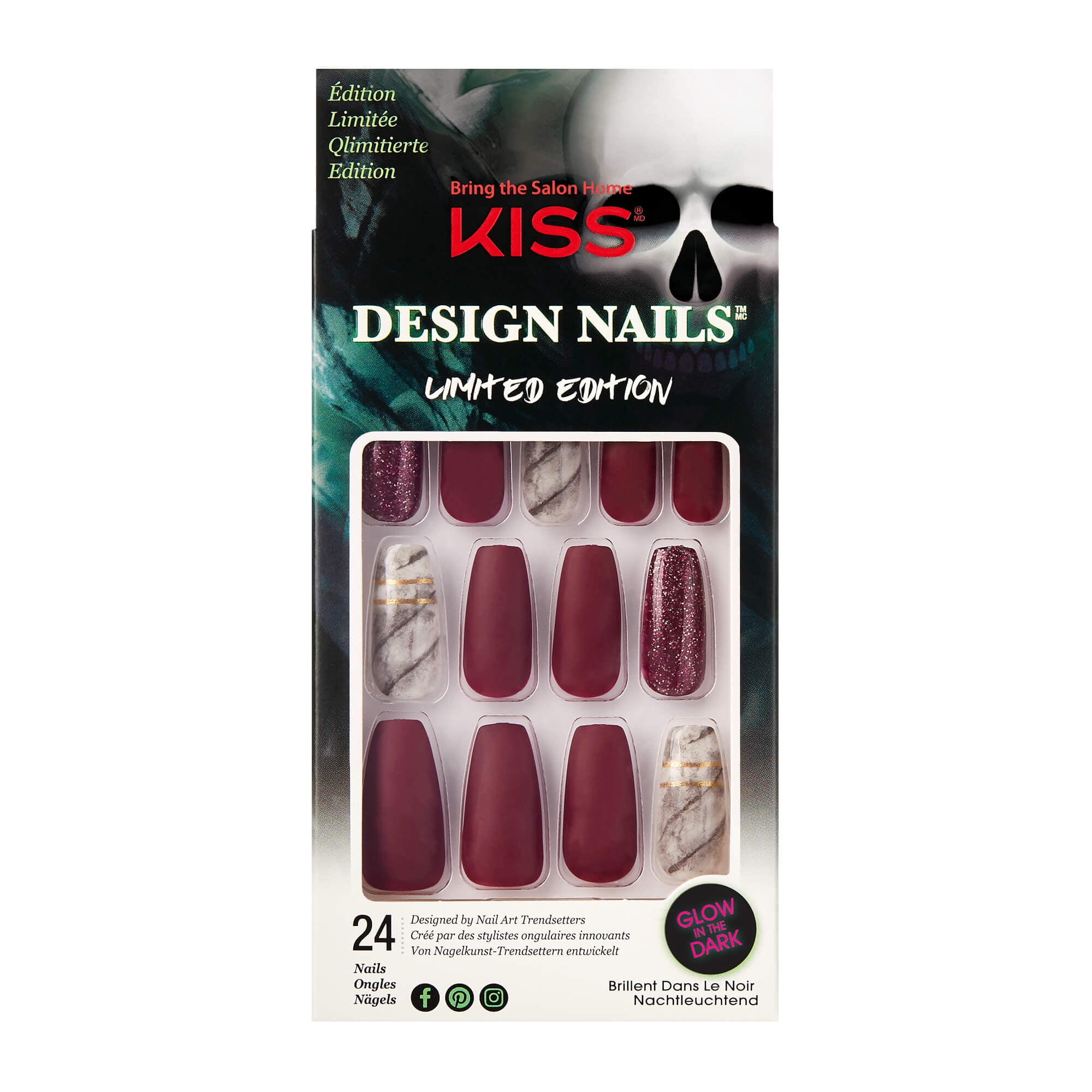 Kiss Limited Edition Halloween Design Nail Kit Mummy Walker Walmart Com