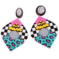 thumbnail image 1 of Pendientes Colgantes con Forma Geométrica Punk para Mujer, Joyería Divertida Salvador Pendiente de las mujeres, 1 of 10