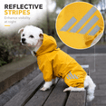 thumbnail image 3 of Waterproof Dog Raincoat – Lightweight Hooded Rain Jacket with Reflective Strips for Small Dogs, Breathable Four-Legged Design for Outdoor & Home,, 3 of 7