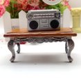 thumbnail image 4 of Exquisite Miniature Coffee Table, Handmade Mini Furniture Walnut Victorian Style, Perfect For 1_12 Scale Dollhouse Living Room Decoration, 4 of 5