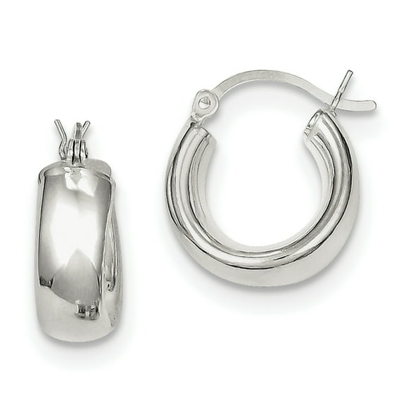 Primal Silver Sterling Silver Hoop Earrings