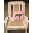 thumbnail image 2 of Carolines Treasures BB7853PW1818 Zamorano-Leones Donkey Pink Check Fabric Decorative Pillow, 18 x 18 in., 2 of 2