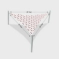 thumbnail image 2 of Covers & all Sun Shade Sail Triangle, Made of 8 oz, Waterproof & Tear-Resistant Shade Print Fabric with Curved Sail Sides (20' x 20' x 20', Polka - Pattern 5), 2 of 8