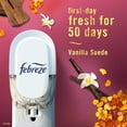 thumbnail image 4 of Febreze Plug In Air Freshener, Odor-Fighting Scented Oil Refill, Vanilla Suede Scent, 1 Refill, 4 of 12