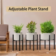 Urban Deco Adjustable Metal Plant Stand Outdoor & Indoor Fits for 8-14 inches Plant Pot Stand Mid Century Modern Planter Pot Holder Corner Plant Stands