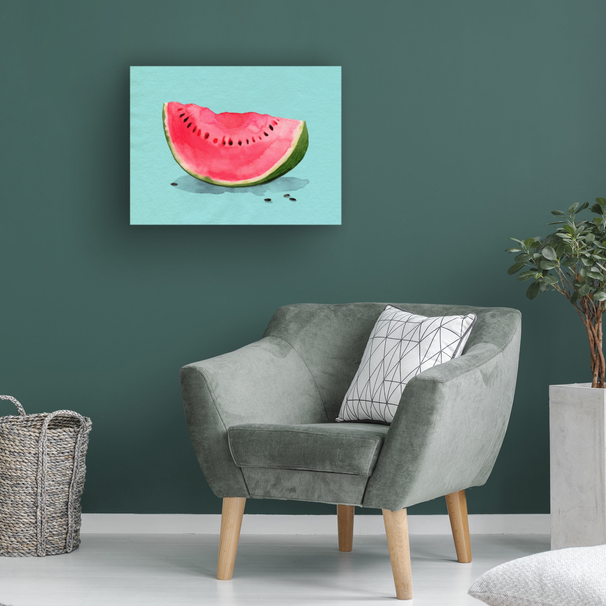 Grace Popp 'Summer Watermelon I' Canvas Art