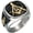 Gold Black, variant on Men's Engraving Stainless Steel Fraternity Freemason Masonic Rings Gold/Silver Plated