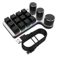 thumbnail image 2 of Teclado digital perfke 9 teclas 3 botones RGB ligero para PC Notebook Tablet, 2 of 8