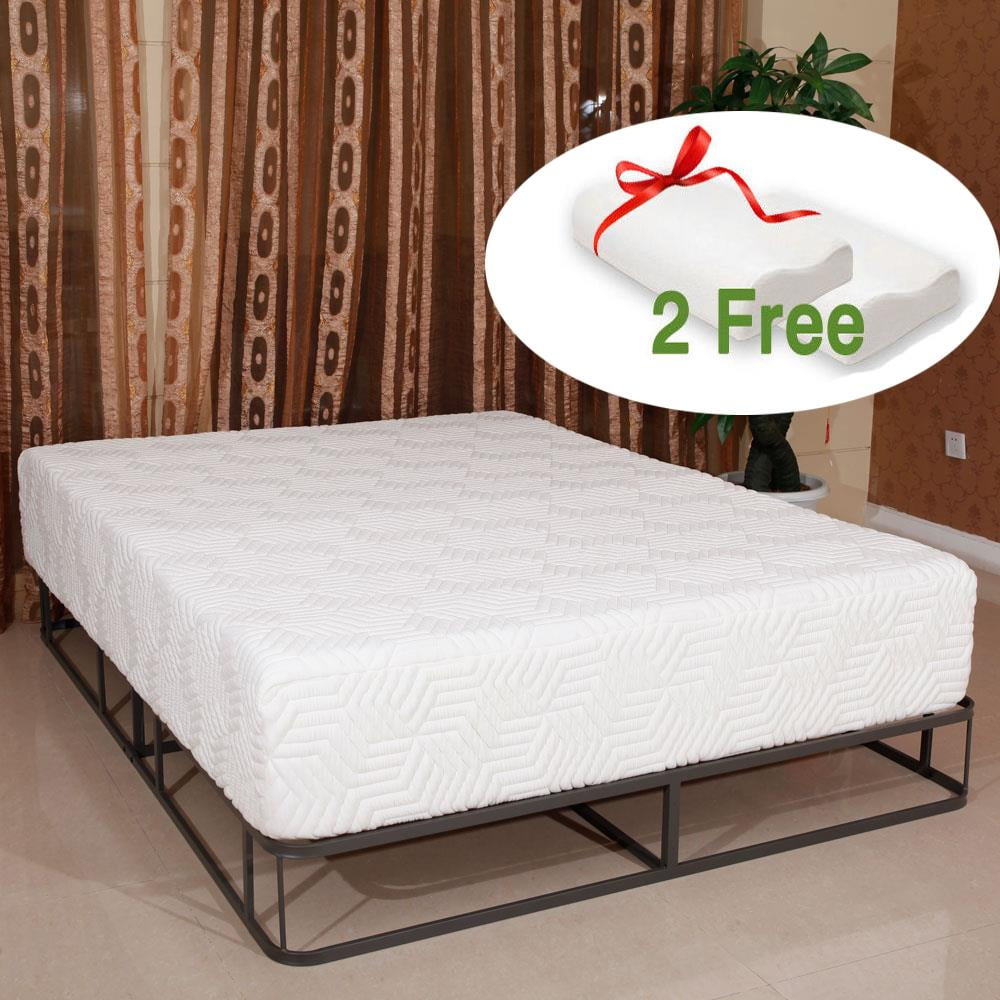 Ktaxon Three Layer 7" Cool Medium-firm GEL Memory Foam Mattress Queen 7 Free Pillows Ktaxon Three Layer 7" Cool Medium-firm GEL Memory Foam Mattress Queen 7 Free Pillows