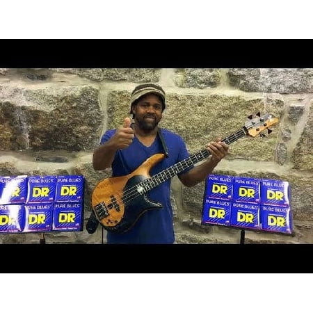 DR Strings PB-45 Pure Blues Bass Guitar Strings 40-105