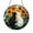 Acrylic 3.5 Inch, variant on Imaginary Feline Stained Glass Style Window Suncatcher, Decorative Fantasy Cat Art Hanging with Nature Inspired Design