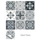thumbnail image 1 of Moyic Azulejo de pared Vinilo Flor Etiqueta de la pared Mural Azulejo Calcomanía Impermeable Autoadhesivo Azulejo, MZ-2-111, Mediano Decoración del hogar No.89 NO66 Moyic HA002473-89, 1 of 1