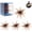 Brown 2.36", variant on 4Pcs Sea Urchin Bait, Realistic Fuzzy Dice Fishing Lure, Floating TPR Swimbait with Reflective Stars, Urchin Baits for Bass Fishing, Dice Bait for Drop Shot Wacky Neko Rig Finesse, Slow Sinking