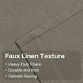 thumbnail image 2 of Taupe 100% Blackout Linen Curtains 80 Inches Long 2 Panels for Bedroom,Modern Farmhouse Full Black Out Room Darkening Thermal Insulated Window Curtain Panels W50 x L80 Inch Length, 2 of 14