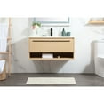 thumbnail image 2 of 40 inch single bathroom vanity in maple with backsplash, 2 of 10