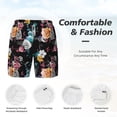 thumbnail image 5 of Balery Hibiscus Rose Mens Swim Trunks Swim Shorts for Men Quick Dry Inseam Beach Shorts with Compression Liner Pocket-X-Large, 5 of 9