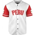 thumbnail image 2 of Personalized Peru Baseball Jersey, Peruvian Proud Flag Jersey Shirt Peru Coat of Arms Peruvian Gift for Men Women (4XL), 2 of 4