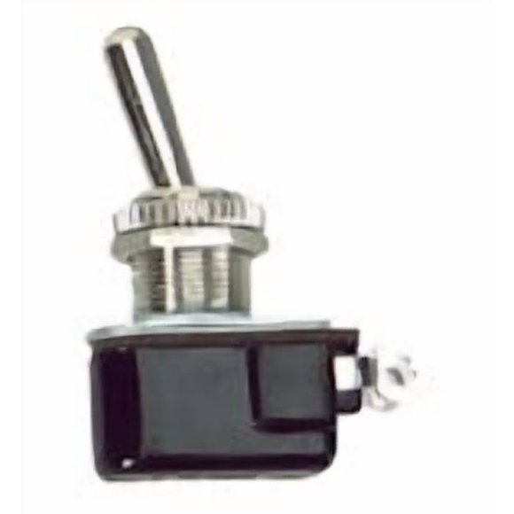 WhiteCap Industries Multi Purpose Switch S-8068C Marine Series; Toggle; Non-Lighted; Brass; Without Safety Cover; 2 Position; With 6 Inch Wire