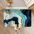 thumbnail image 5 of Diatomaceous Earth Bath Mat,Blue and White Gold line marbleSoft Wrinkle Free Bathroom Floor Rugs Non-Slip Volume Super Absorbent Fast Drying for Bathroom Kitchen Door mat (40cm×60cm), 5 of 6