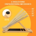 thumbnail image 3 of Tabla inclinada ajustable de madera MUCITAGF para estiramiento de pantorrillas, 3 of 6