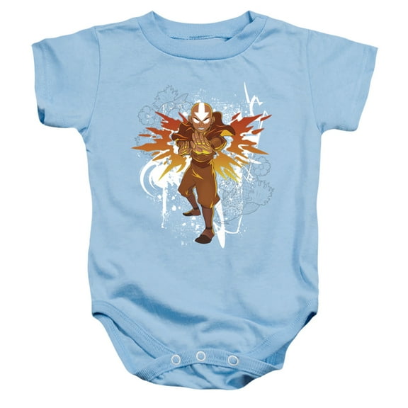 Avatar The Last Airbender Flower and Fish Aang Unisex Infant Snap Suit for Baby