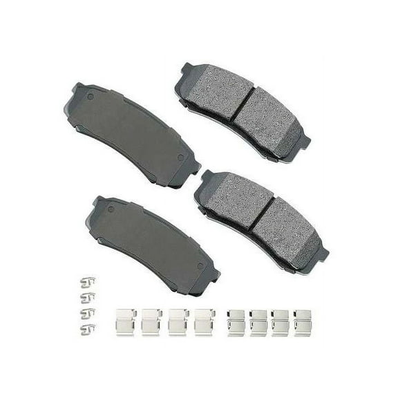 Rear Brake Pad Set - Compatible with 2001 - 2007 Toyota Sequoia 2002 2003 2004 2005 2006