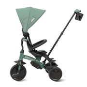 QPlay 6 in 1 Toddlers Tricycle for Ages Baby 10 Months-6 Years, Adjustable Parent Push Handle, Removable Canopy, 5-Point Harness, Rear Wheel Brakes