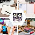 thumbnail image 6 of FORMRS 1-Subject Spiral Notebook 8" x 5" College Ruled 60 Refillable Sheet, 2 Pack, White Skeleton, 6 of 7