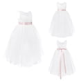 thumbnail image 3 of MSemis Kids Girls Sleeveless Princess Pageant Bridesmaid Party Wedding Flower girl's Dress, 3 of 6