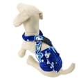 thumbnail image 3 of WASHABLE Dog Diaper for MALE Boy FLEECE Belly Band Reusable with SUSPENDER size Large (waist: 16" - 19") BUNNY - Blue, 3 of 6