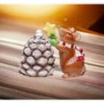 thumbnail image 2 of Ceramic Christmas Mouse Pinecone Salt and Pepper Shakers, 2 of 3