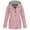 Pink, variant on HomeGardon Women's Waterproof Rain Jacket Women's Solid Rain Jacket Outdoor Jackets Hooded Raincoat Windproof S-XXXXXL
