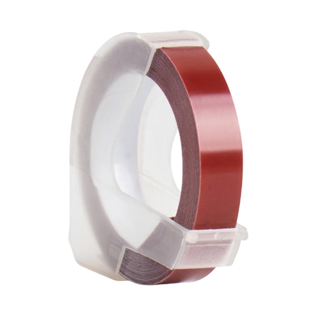3D Embossing Label Tape Refill for DYMO 12965 1610 Label Maker with 3/8 Inch * 9.8 feet, 1 Roll Maroon