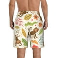thumbnail image 3 of Bixox Men's Monkeys in the Jungle printing Casual Classic Fit Short Summer Beach Shorts, 3 of 6