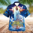 thumbnail image 5 of Dios ama a la gente común Jesús Camisas hawaianas Camisas de moda para hombres y mujeres Camisas de playa geniales Camisas florales geniales de verano Ropa, 5 of 5