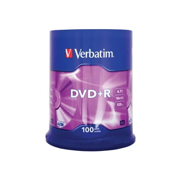 Verbatim - 100 x DVD R - 4.7 GB 16x - matte silver - spindle