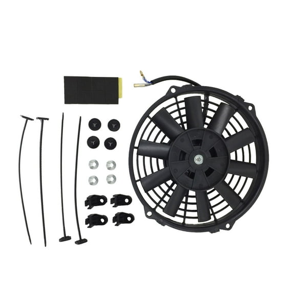 Universal Slim 9" Pull/push Radiator Engine Bay Cooling Fan Mount Kit 9" Universal Radiator Fan