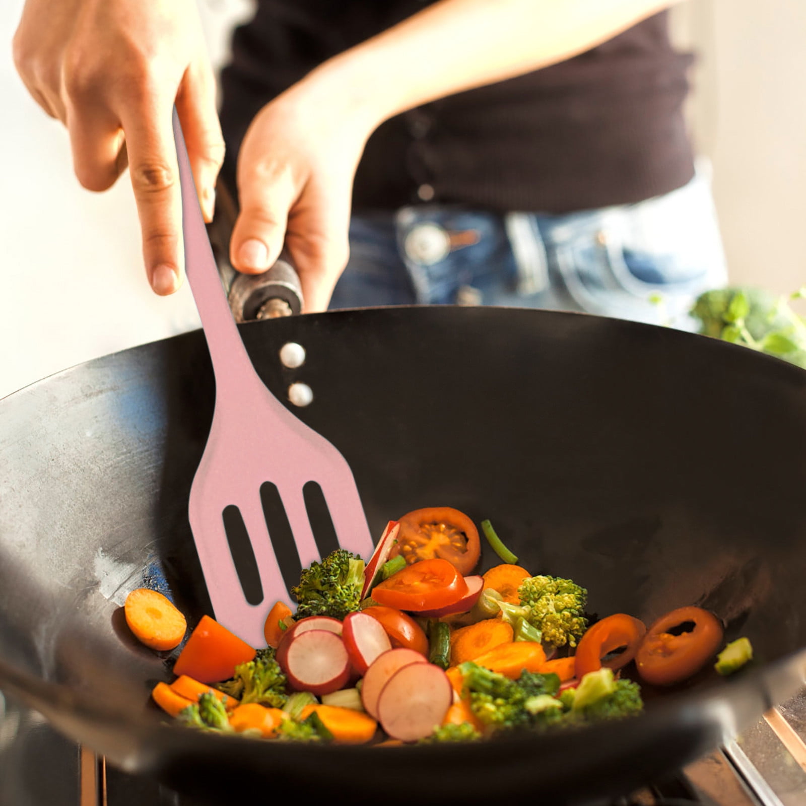Ensemble De Spatules En Silicone - Spatule En Caoutchouc Résistant à La Chaleur - Design Monobloc - Spatule Sans Couture - Grattoirs Antiadhésifs - Outil De Mélange De Pâtisserie (rouge