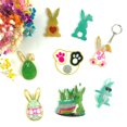 thumbnail image 4 of Pascua DIY epoxi molde conejo gato garra llavero decorativo silicona molde Wmkox8yi sjalhkljlk3750, 4 of 9