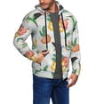 thumbnail image 3 of Zip Up Hoodies for Men - Ethnic Hummingbird Flower Long Sleeve Comfrt Men'S Fashion Hoodies & Sweatshirts, Jackets for Men Hoodies Pullover Clothing Clothes with Pouch, 3 of 5