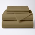 thumbnail image 1 of ARlinen Juego de sábanas de 4 piezas Twin XL 100% algodón egipcio, ropa de cama suave y transpirable, se adapta a colchones de hasta 10 pulgadas de profundidad, 1 of 1