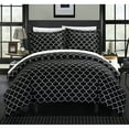 thumbnail image 4 of Emmett 3 or 2 Piece Reversible Duvet Cover Set Geometric Diamond Fretwork Pattern Print Zipper Closure Bedding, 4 of 10