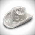 thumbnail image 3 of Sombrero de vaquero con iluminación LED, blanco parpadeante, para mujeres y hombres, 3 of 7