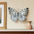 thumbnail image 2 of Eangee Home Design Butterfly Wall Decor Black And White, Capiz and Metal, Indoor / Outdoor Safe, 11x1x8 Inches, 2 of 6