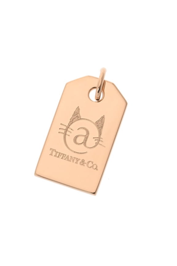 Pre-Owned TIFFANY&Co. Tiffany Cat Street Charm, Men's/Women's, 18K Yellow Gold (YG), Pendant...
