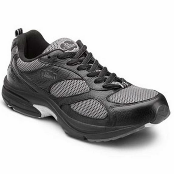 Dr. Comfort Endurance Plus Men's Athletic Shoe: 9.5 Medium (B/D) Black Lace